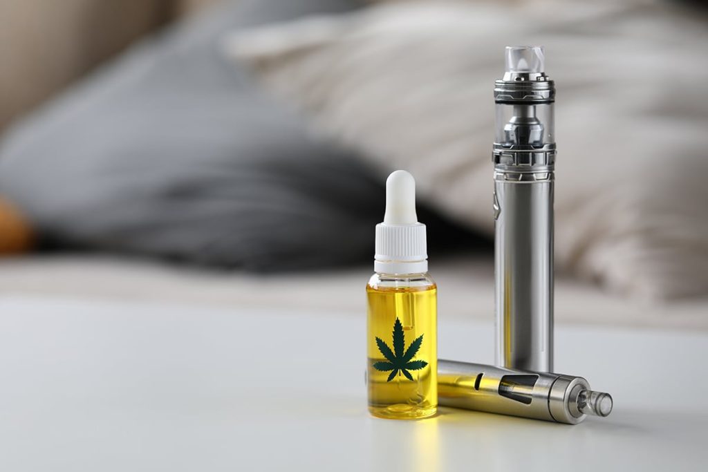 What is the primary health hazard of vaping CBD oil