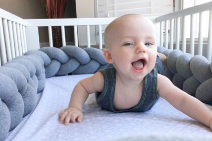 braided crib bumper