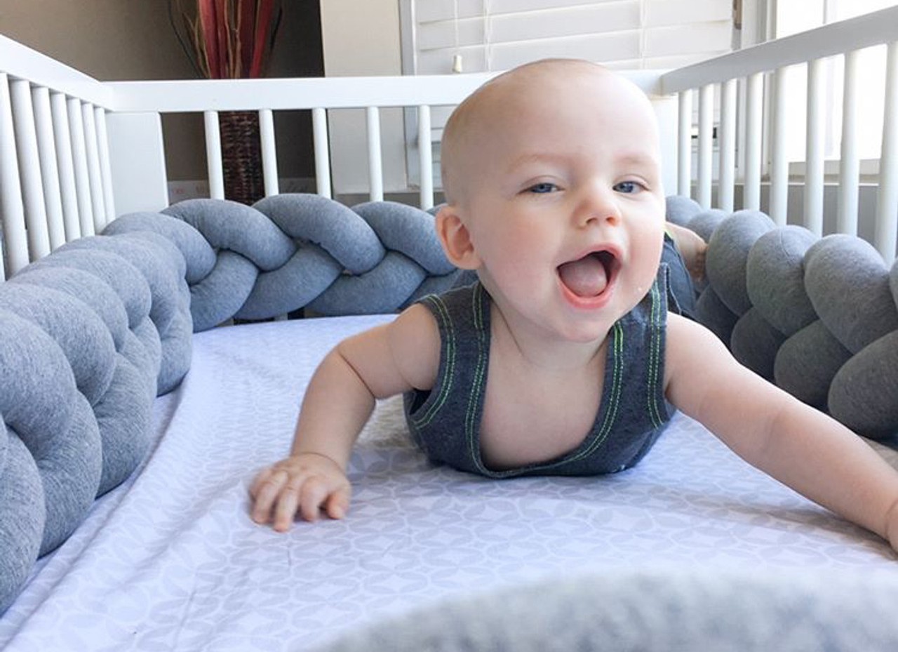 braided crib bumper